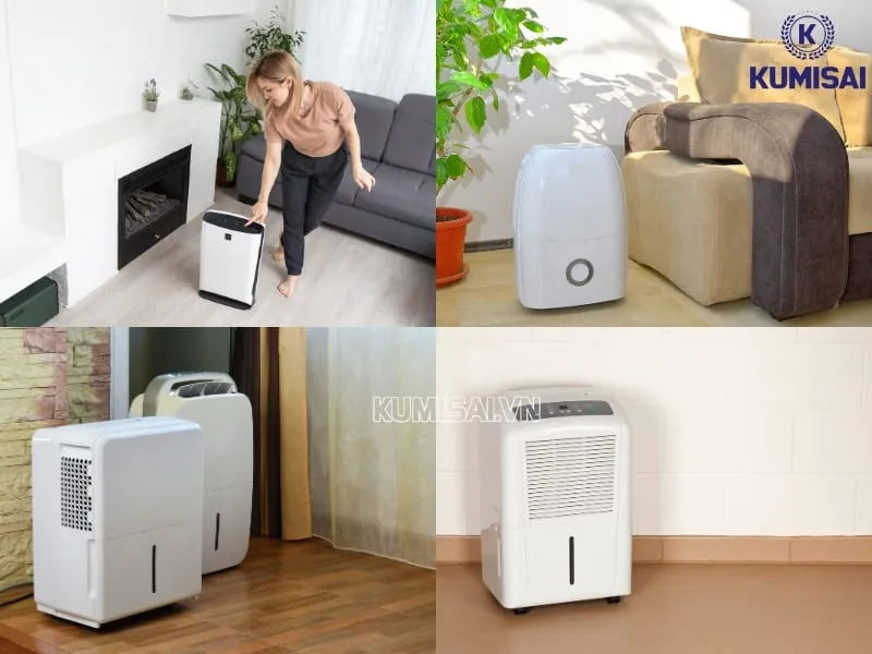 Máy hút ẩm dung tích 30 lít được sử dụng ở nhiều không gian