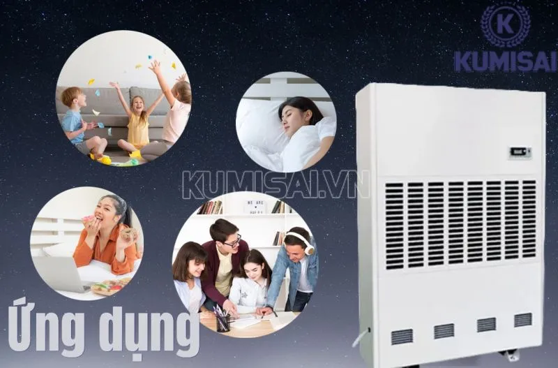 Ứng dụng của máy hút ẩm Kumisai KMS-480LD Ứng dụng của máy hút ẩm Kumisai KMS-480LD