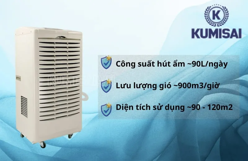 Đặc điểm nổi bật của máy hút ẩm KMS-90LD Đặc điểm nổi bật của máy hút ẩm KMS-90LD