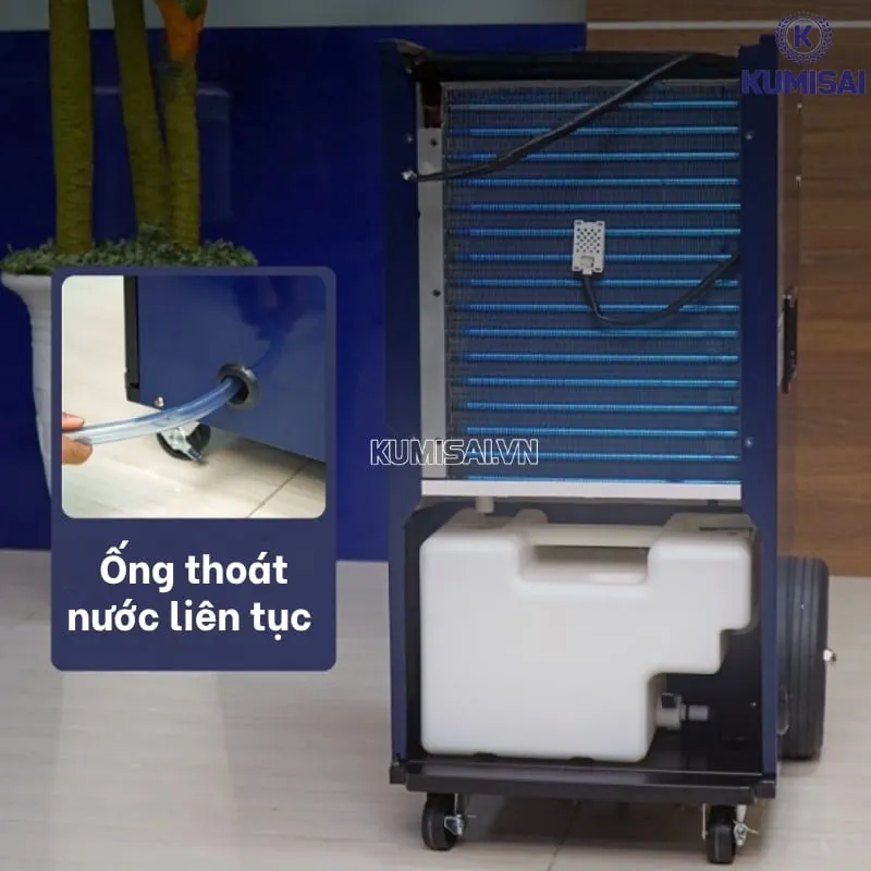 Có thể sử dụng bình chứa hoặc ống thoát nước liên tục Có thể sử dụng bình chứa hoặc ống thoát nước liên tục