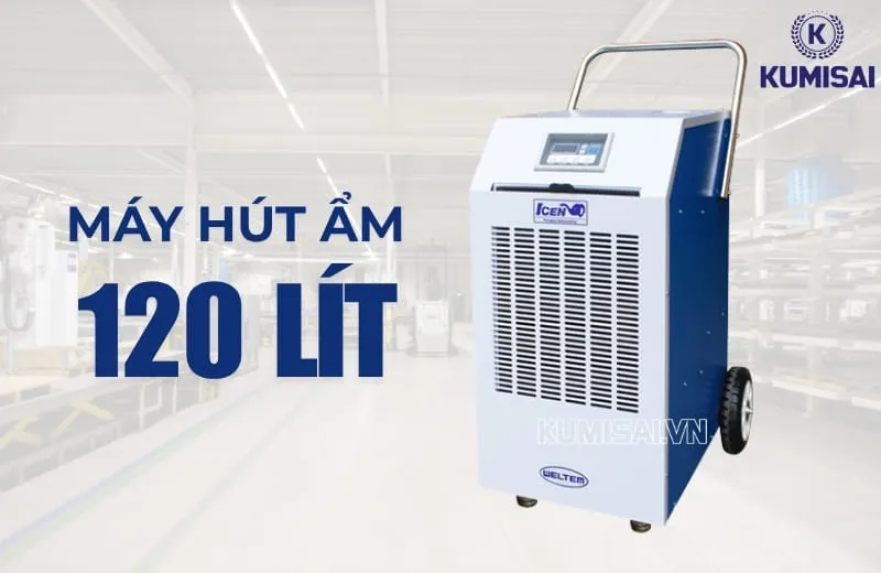 Máy hút ẩm 120L, sử dụng cho không gian lớn Máy hút ẩm 120L, sử dụng cho không gian lớn