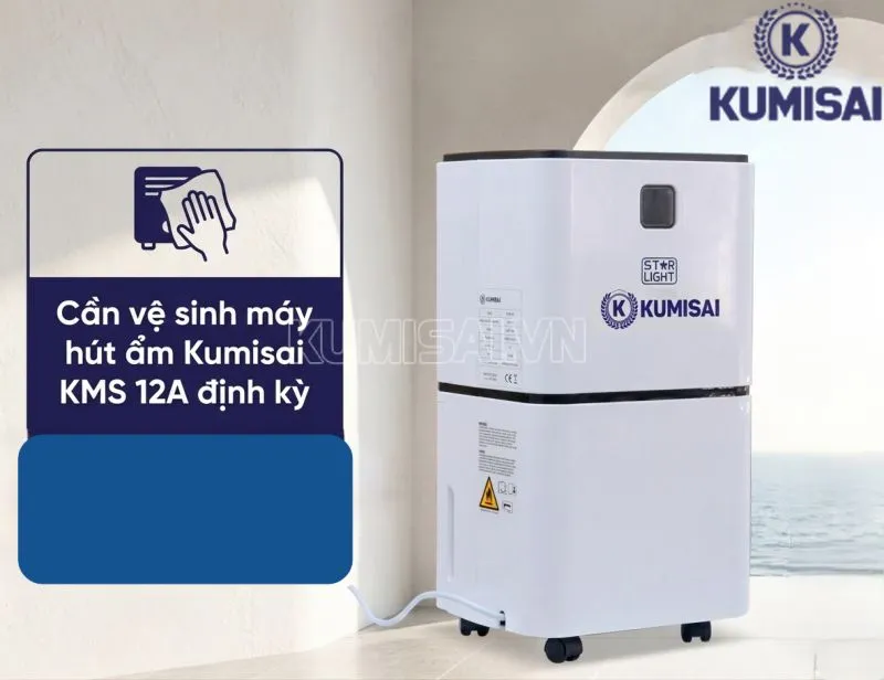 Cần vệ sinh máy hút ẩm Kumisai KMS 12A định kỳ Cần vệ sinh máy hút ẩm Kumisai KMS 12A định kỳ