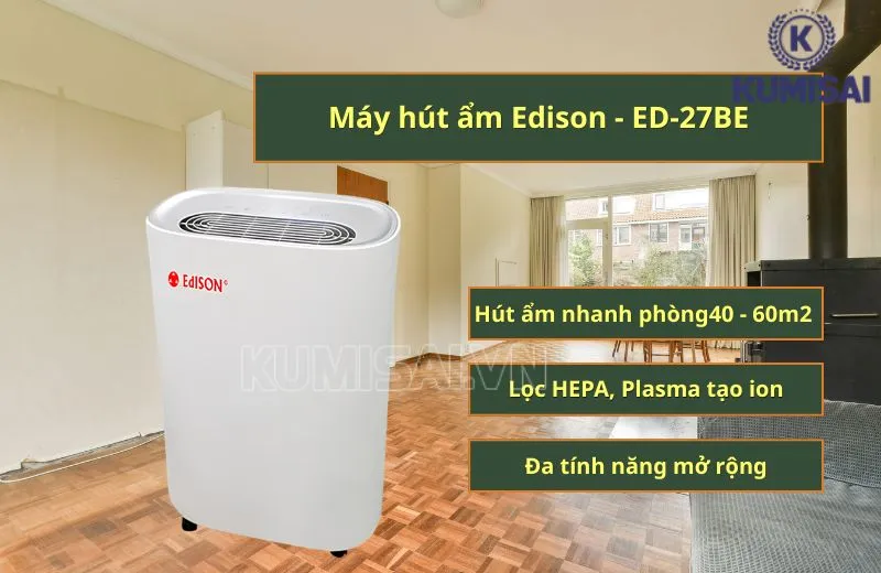 Đặc điểm máy hút ẩm ED-27BE