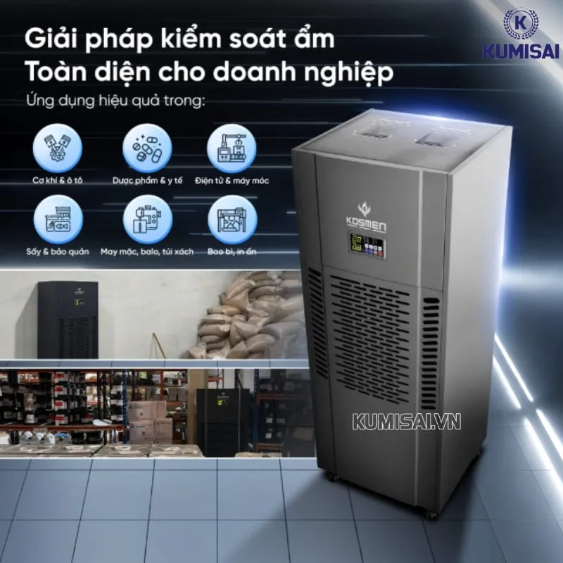 Khám phá những ứng dụng của máy hút ẩm công suất 250 lít