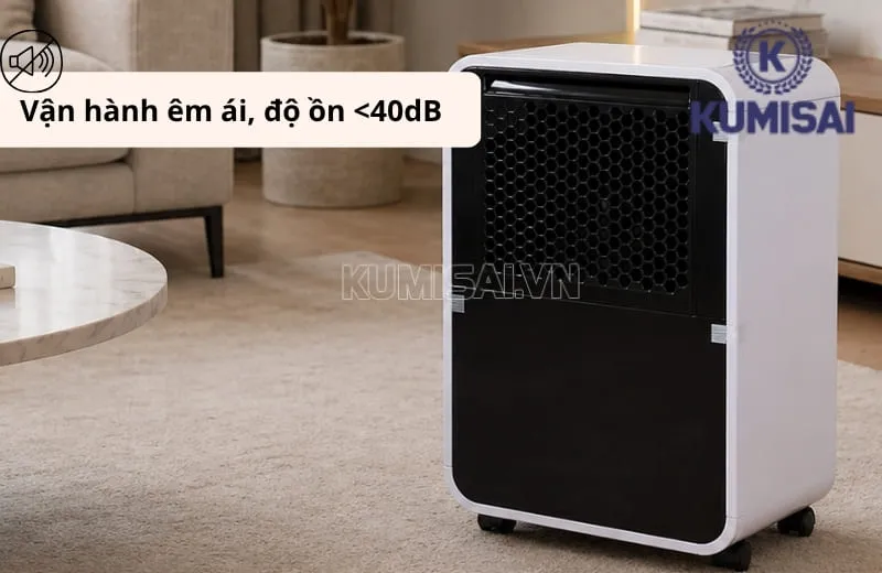 Máy hút ẩm dân dụng FujiE HM-610EB có độ ồn thấp