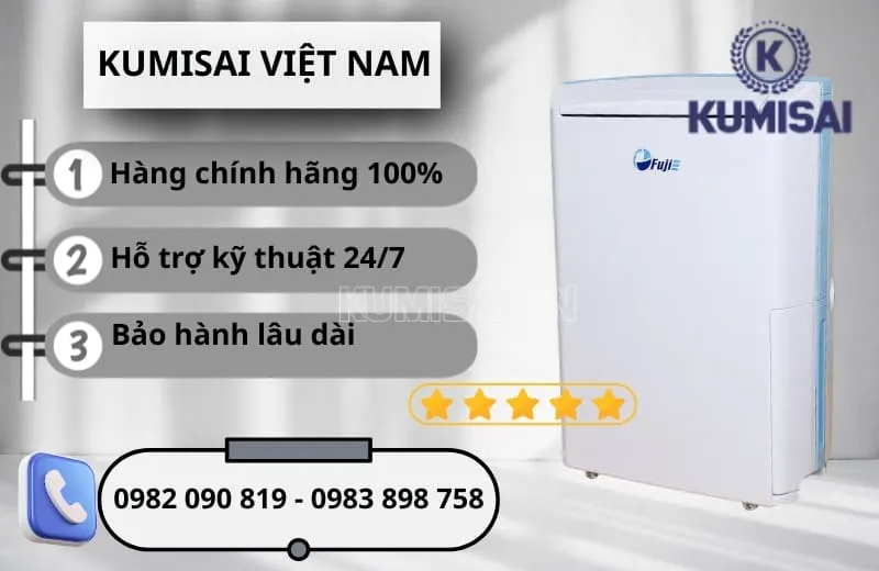 Kumisai cung cấp máy hút ẩm gia đình FujiE HM-612EC