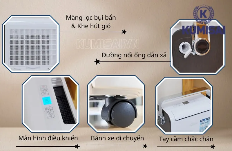 Cấu tạo của máy hút ẩm FujiE HM-930EC