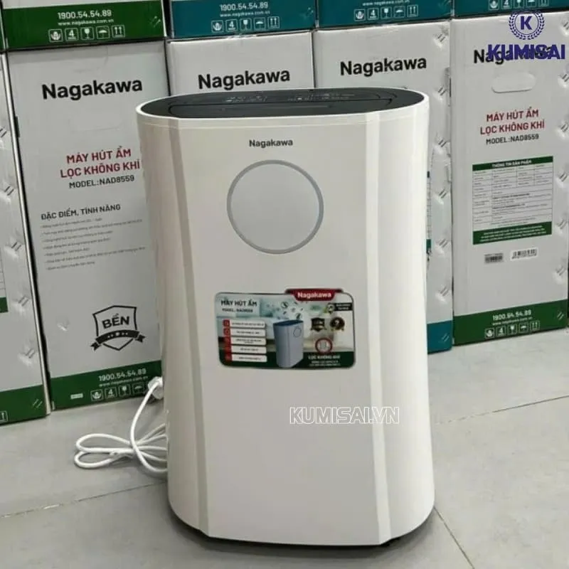 Máy hút ẩm 20 lít Nagakawa NAD8559 Máy hút ẩm 20 lít Nagakawa NAD8559