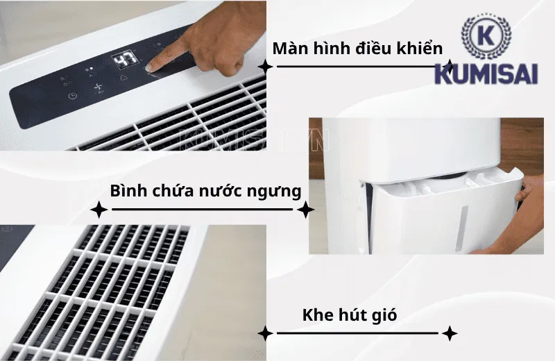 Cấu tạo máy hút ẩm FujiE HM-650EC Cấu tạo máy hút ẩm FujiE HM-650EC