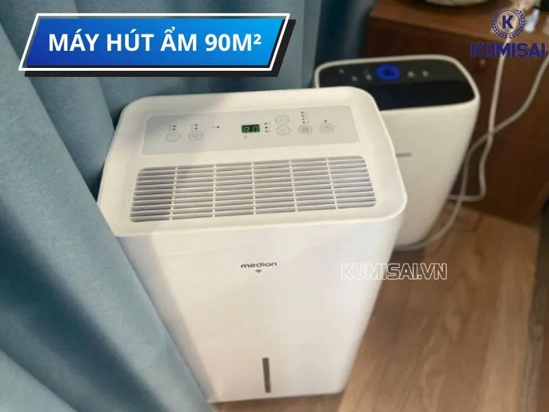 Máy hút ẩm 90 m² dùng cho phòng bao nhiêu lít?