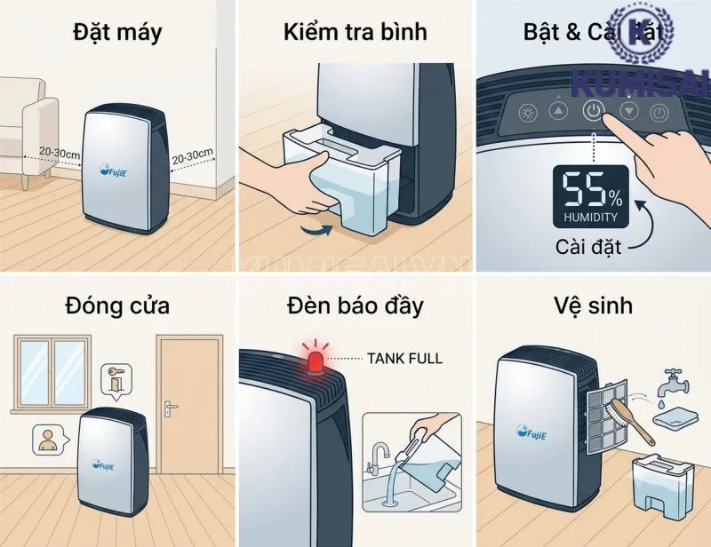 Hướng dẫn vệ sinh và bảo dưỡng FujiE HM-PD10 Hướng dẫn vệ sinh và bảo dưỡng FujiE HM-PD10