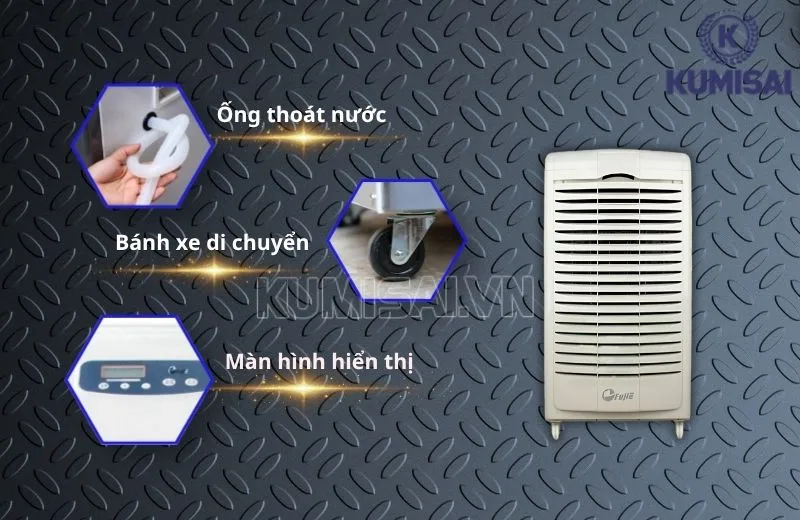 Cấu tạo máy hút ẩm FujiE HM-1388D Cấu tạo máy hút ẩm FujiE HM-1388D