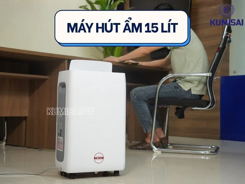 Máy hút ẩm 15L, hút ẩm nhanh, ngăn ẩm mốc hiệu quả