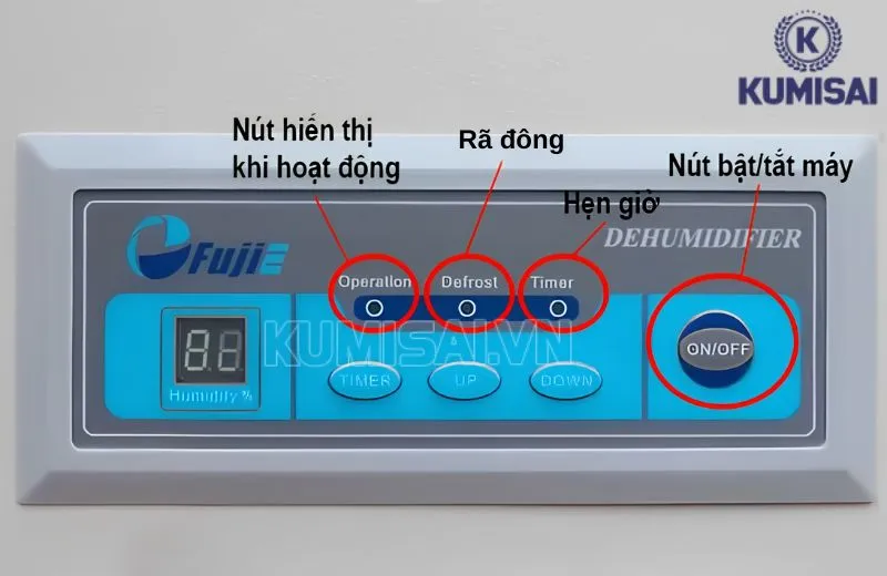 Cách vận hành máy hút ẩm FujiE HM-2408DS Cách vận hành máy hút ẩm FujiE HM-2408DS