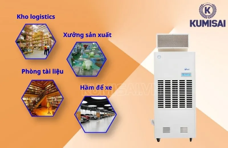 Ứng dụng của máy hút ẩm FujiE HM-2408DS Ứng dụng của máy hút ẩm FujiE HM-2408DS
