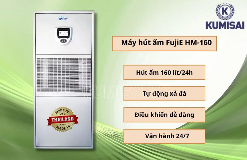 Tính năng nổi bật máy hút ẩm FujiE HM-160