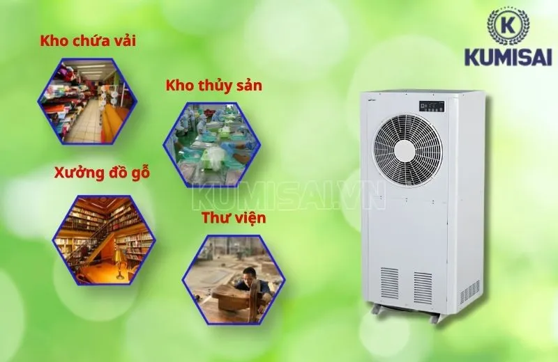 Ứng dụng của máy hút ẩm FujiE HM-6180EB 