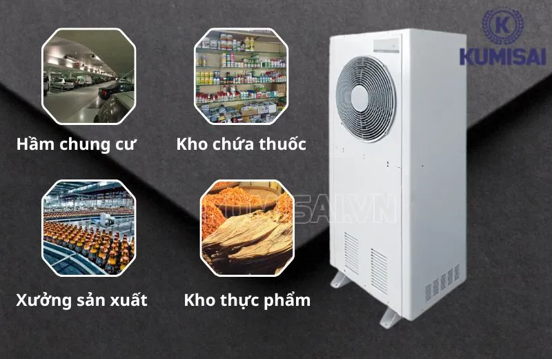 Ứng dụng máy hút ẩm không khí FujiE HM-240EB