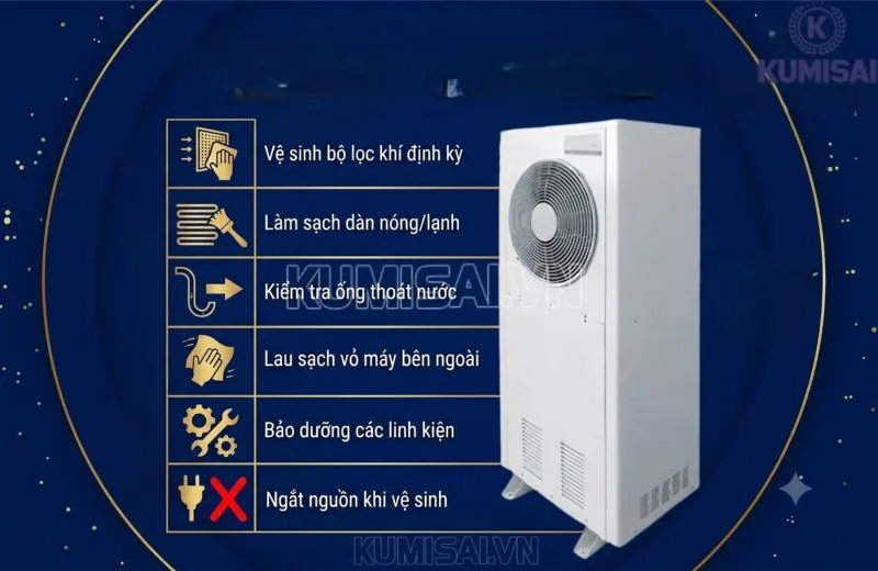 Vệ sinh và bảo dưỡng máy hút ẩm FujiE HM-240EB