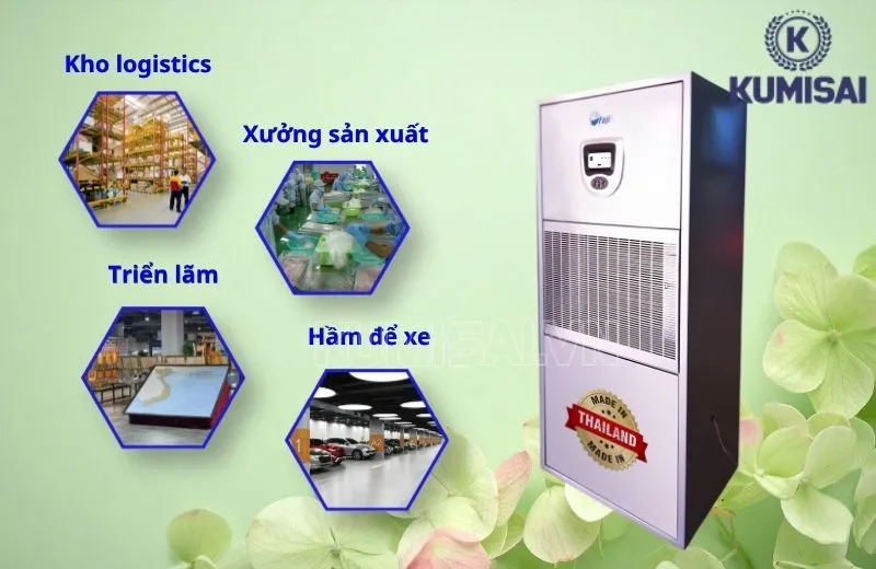 Ứng dụng máy hút ẩm không khí FujiE HM-240 Ứng dụng máy hút ẩm không khí FujiE HM-240