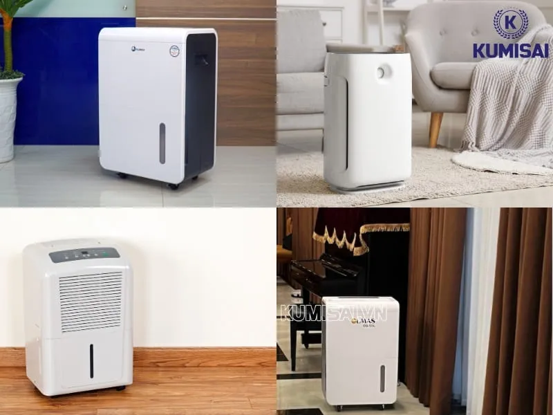 Lắp đặt máy hút ẩm ở nhiều vị trí khác nhau