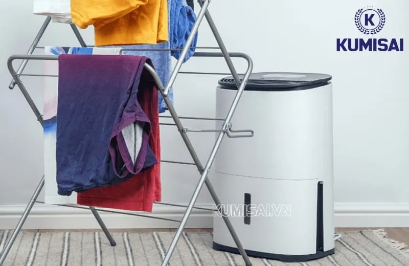 Luồng gió mạnh khi bật chế độ sấy 