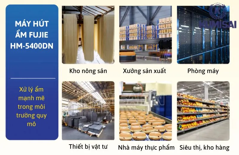 Ứng dụng máy hút ẩm FujiE HM-5400DN Ứng dụng máy hút ẩm FujiE HM-5400DN