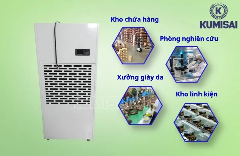 Ứng dụng của máy hút ẩm không khí FujiE HM-6240EB Ứng dụng của máy hút ẩm không khí FujiE HM-6240EB