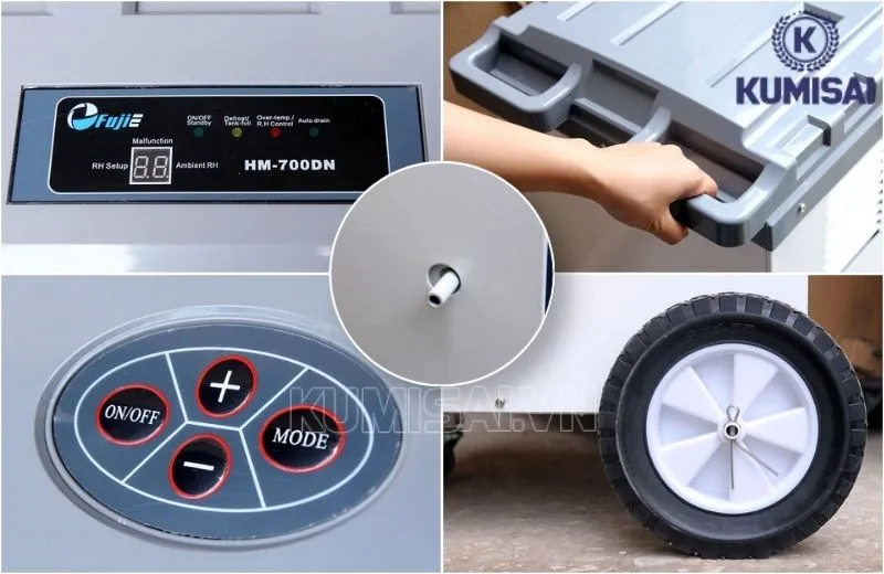 Cấu tạo máy hút ẩm không khí FujiE HM-700DN