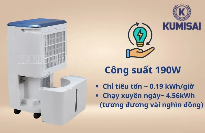 Đặc điểm nổi bật của máy hút ẩm Kosmen KM-12N