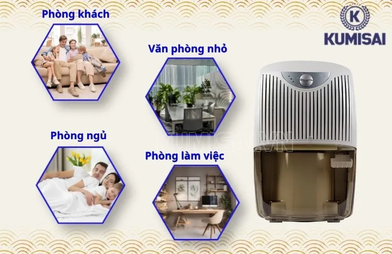 Ứng dụng của máy hút ẩm Aikyo AD-14B-EU