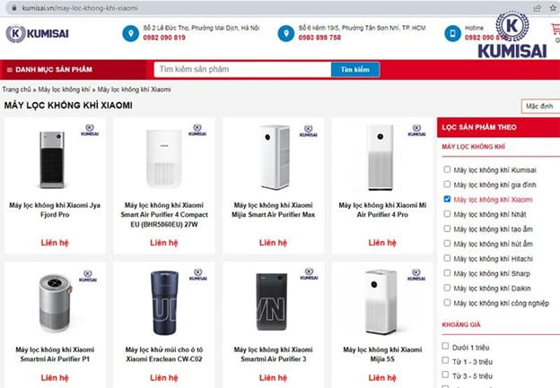 Nơi bán máy lọc không khí Xiaomi chính hãng, nhiều ưu đãi