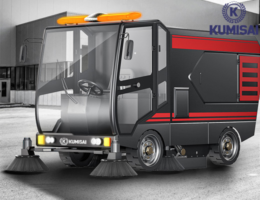 Xe quét rác công nghiệp ngồi lái Kumisai KMS-S14