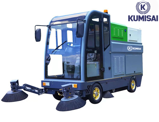 Xe quét rác công nghiệp ngồi lái Kumisai KMS 210