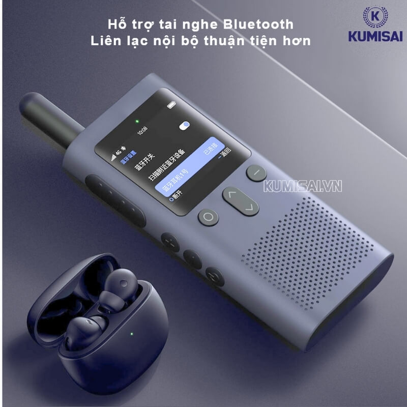 Bộ đàm 4G cho phép kết nối với nhiều phụ kiện