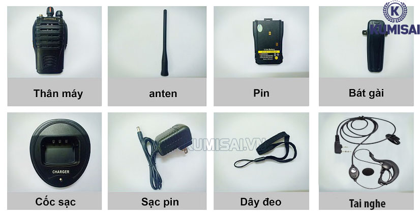 Tìm hiểu về bộ phụ kiện bộ đàm gồm những gì