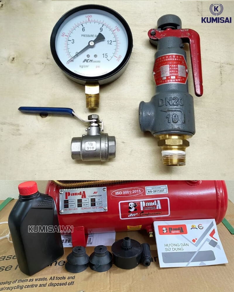 Bộ phụ kiện máy đầy đủ 