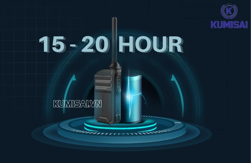 Dung lượng pin máy lên đến 20 giờ