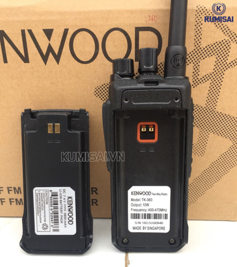 Pin máy bộ đàm Kenwood TK 360
