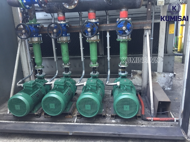Quá trình đẩy của máy bơm tháp giải nhiệt