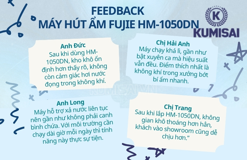 Review về máy hút ẩm FujiE HM-1050DN có tốt không