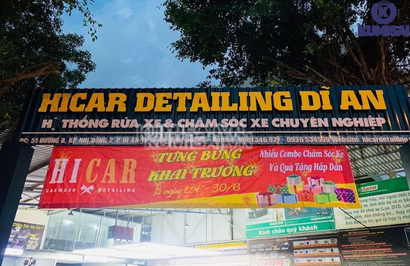 Rửa xe Bình Dương HicarVN