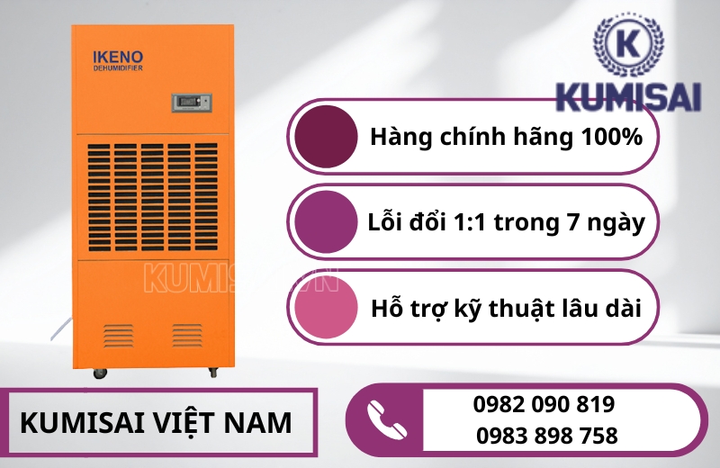 Sở hữu máy hút ẩm IKENO IRD-3000S chính hãng tại Kumisai Việt Nam
