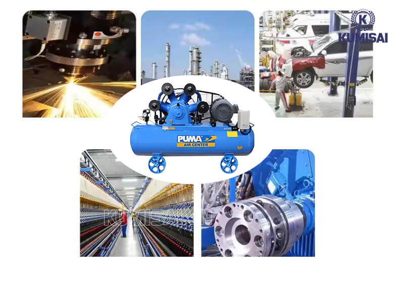 Máy nén khí Puma GX-300500 (30HP) sử dụng trong các lĩnh vực, ngành nghề 