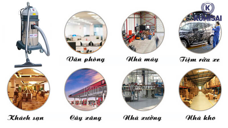 Máy hút bụi công nghiệp DQC - TECH 301H sử dụng trong quy mô vừa & nhỏ