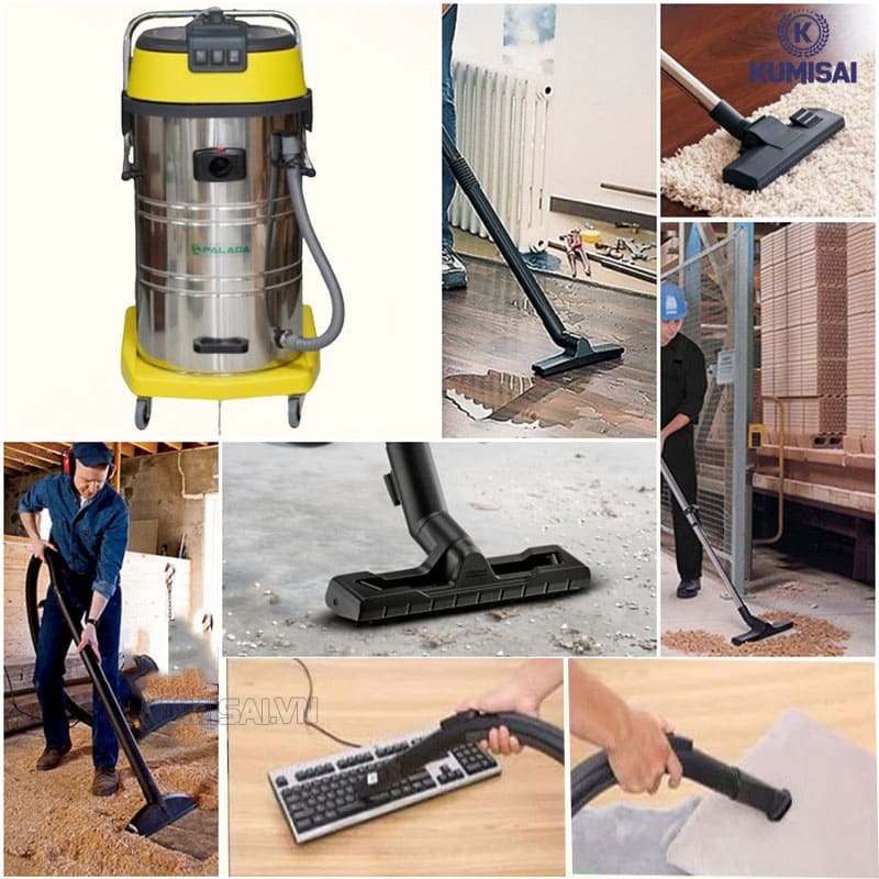 dùng máy hút bụi công suất lớn Palada PD803J