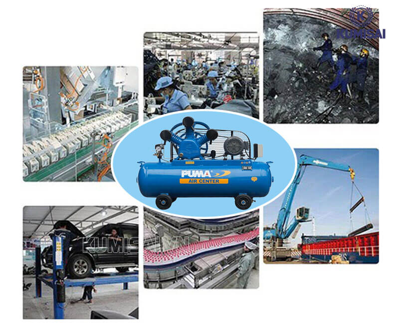 Máy nén khí Puma PK-20300 sử dụng nhiều trong các hoạt động, ngành nghề 