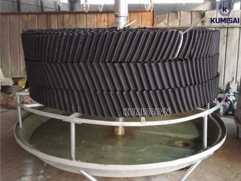 Tấm tản nhiệt bên trong tháp giải nhiệt tròn