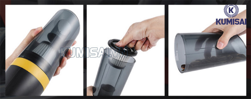 Cách tháo máy hút bụi cầm tay mini