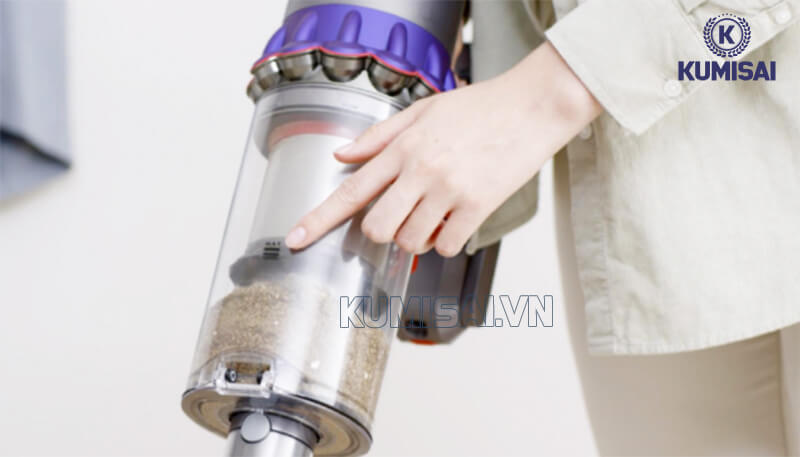 Tháo thùng đựng bụi 